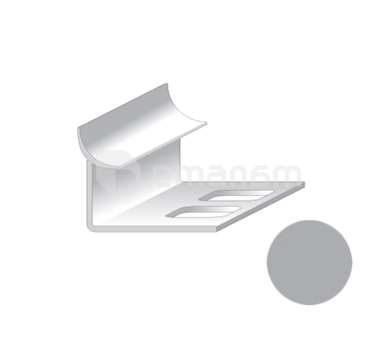 შიდა კუთხე ფილის Salag PVC 9/2500 მმ ღია ნაცრისფერი