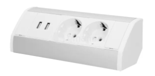 დამაგრძელებელი სამაგიდო ORNO 2х1,8მ 2xUSB Schuko 9003/W-G