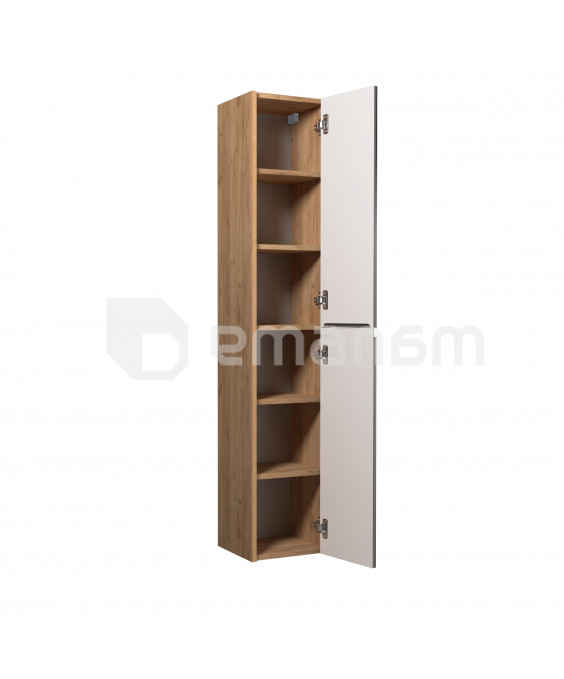 აბაზანის კარადა პენალი OLIVE P-33-U Wood/Grey 33x175 სმ