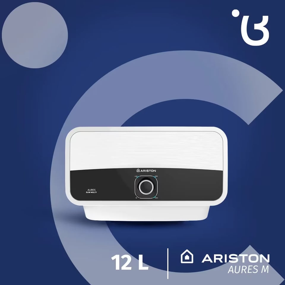 წყლის ელ. გამაცხელებელი (გამდინარე) AURES M 12 kw ARISTON