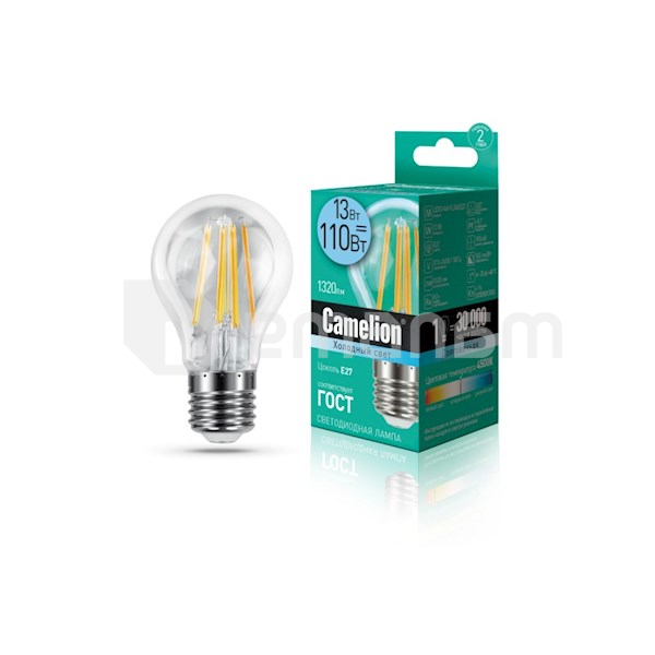 შუქდიოდური ნათურა Camelion 13W E27 A60