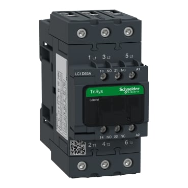 ძალოვანი კონტაქტორი, 3NO, 65A, 24VAC, TeSys D,
