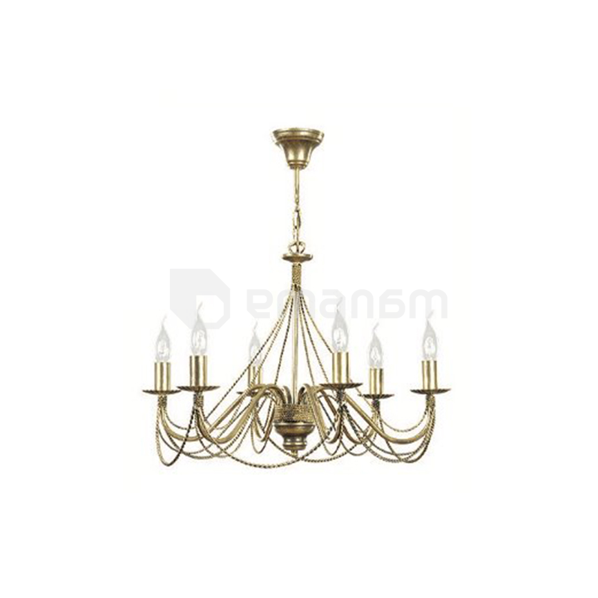 ჭაღი EMIBIG TORI 6 E14 h750 L630 ოქროსფერი 170/6