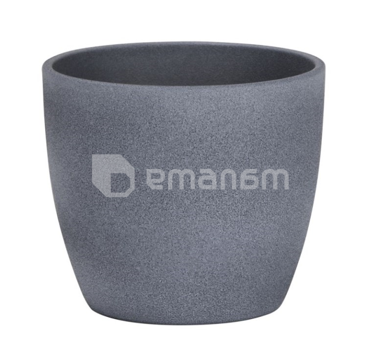 კერამიკული ქოთანი ყვავილებისთვის Scheurich 920/19 DARK STONE