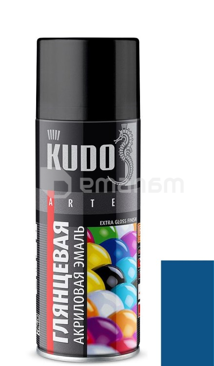 აეროზოლი ემალი Kudo RAL5005 ლურჯი პრიალა 520 მლ
