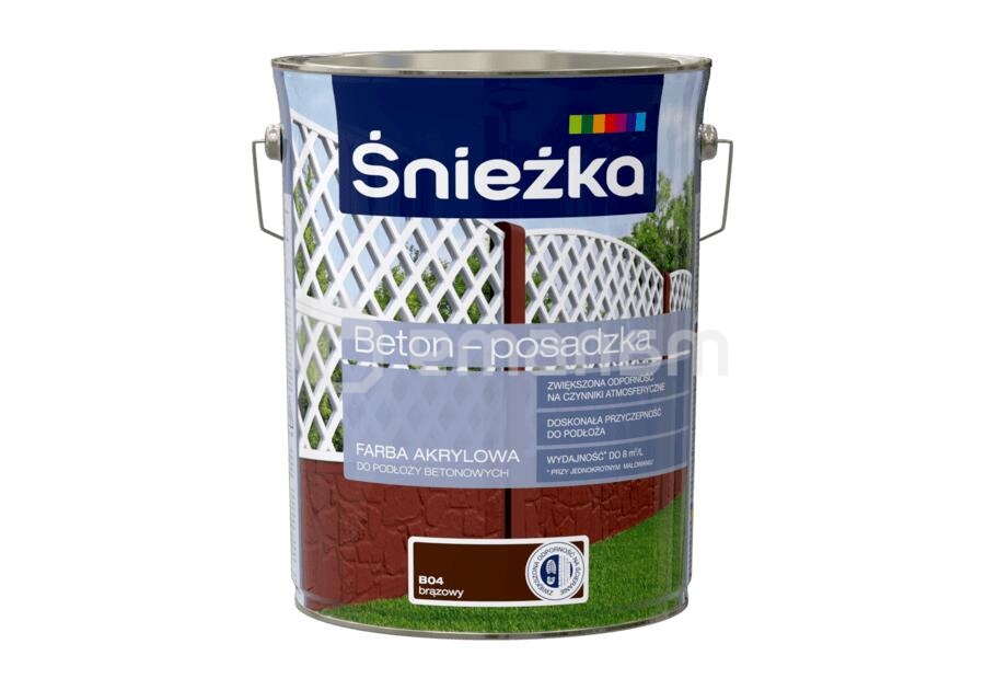 საღებავი ბეტონის Sniezka B04 5ლ ყავისფერი