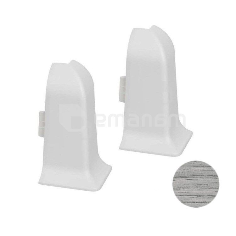 გარე კუთხე პლინტუსის VOX PVC Esquero E-620 მუხა ღია ნაცრისფერი  2 ც.