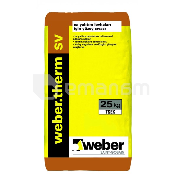 ბათქაში თბოიზოლაციისთვის Weber.therm SV 25 კგ