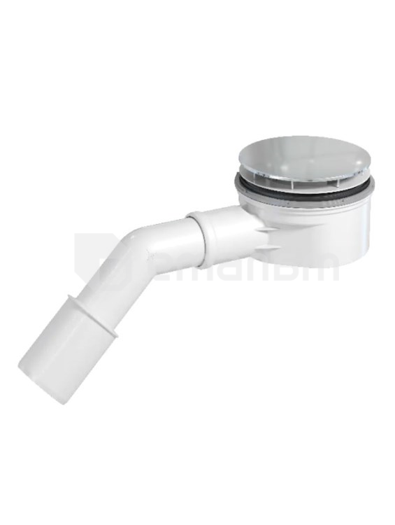 საშხაპე პადონი New Trendy Mild Stone White B-0517 90X90X11,5სმ ოვალური +S-0041