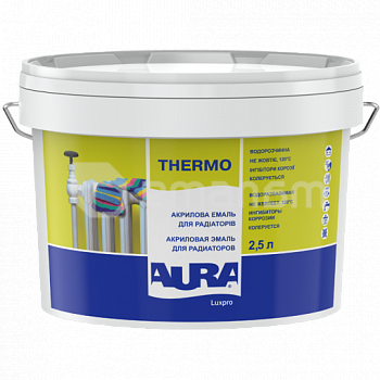 ემალი რადიატორის Eskaro Aura luxpro thermo თეთრი პრიალა 2,5 ლ