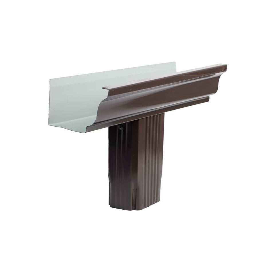 ოთხკუთხა საწვიმარი ღარის ძაბრი RAL 8019