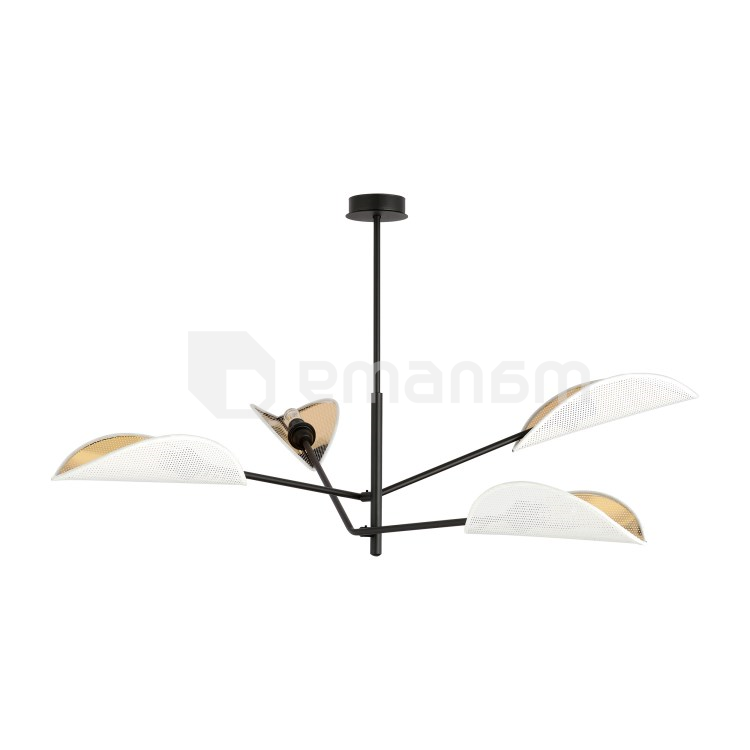 ჭაღი EMIBIG VENE 4 E14 4x MAX 40W თეთრი ოქრროსფერი