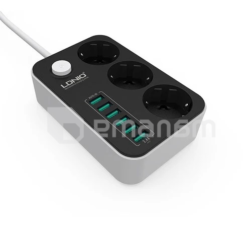 დამაგრძელებელი LDNIO SE3631 დამცავი 3 2მ 6 USB-А
