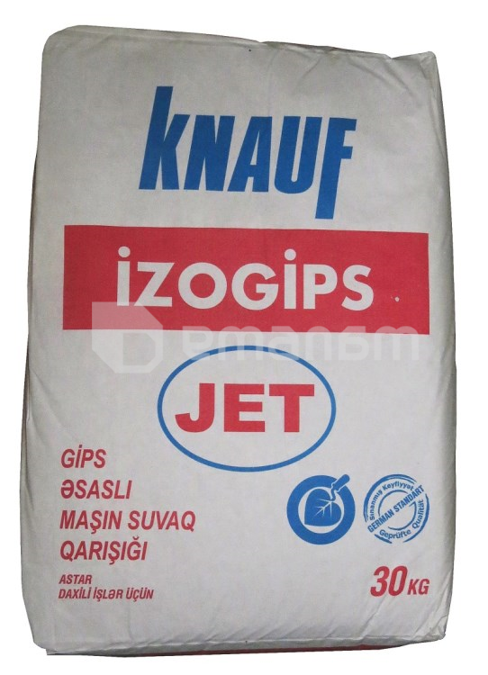 ბათქაში თაბაშირის ფუძეზე Knauf Izogips Jet 30 კგ