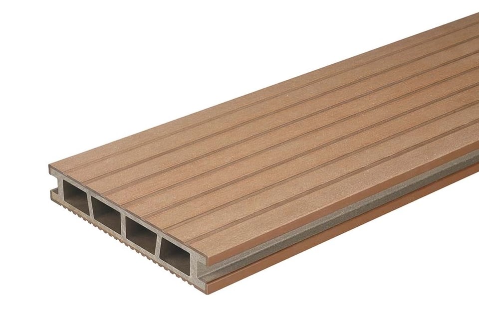 ტერასის დაფა BERGDECK Wild Teak Brushed 1ც=0,36მ² 150x25x2400 მმ