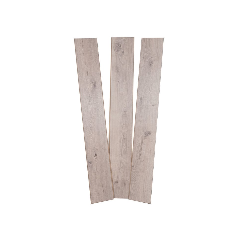 ლამინირებული იატაკი 1380X190X8 მმ 32 Class 4V Croft White