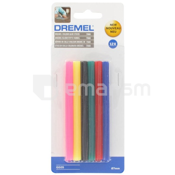 წებოს ჩხირები Dremel 2615GG05JA 100x7 მმ 12 ც ფერადი