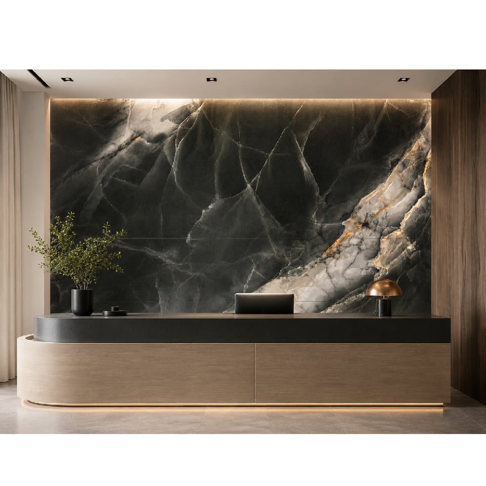 კერამოგრანიტი Cerrad CALMNESS BLACK POLISHED 119.7x59.7 სმ შავი