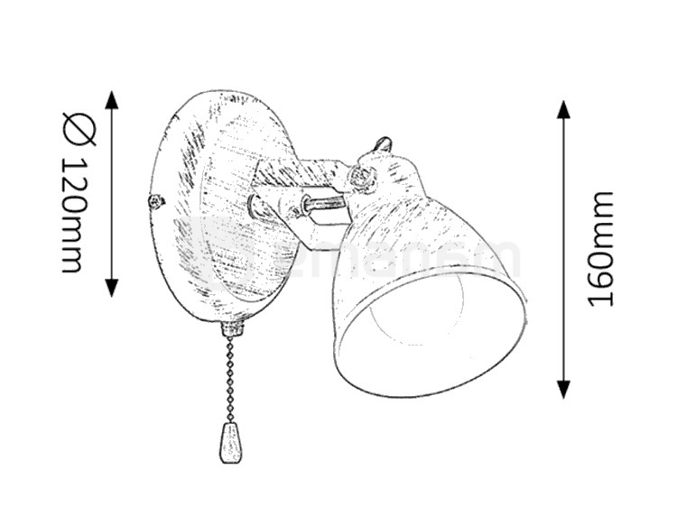 სანათი სპოტი Rabalux Vivienne 5966 E14 1x MAX 15W