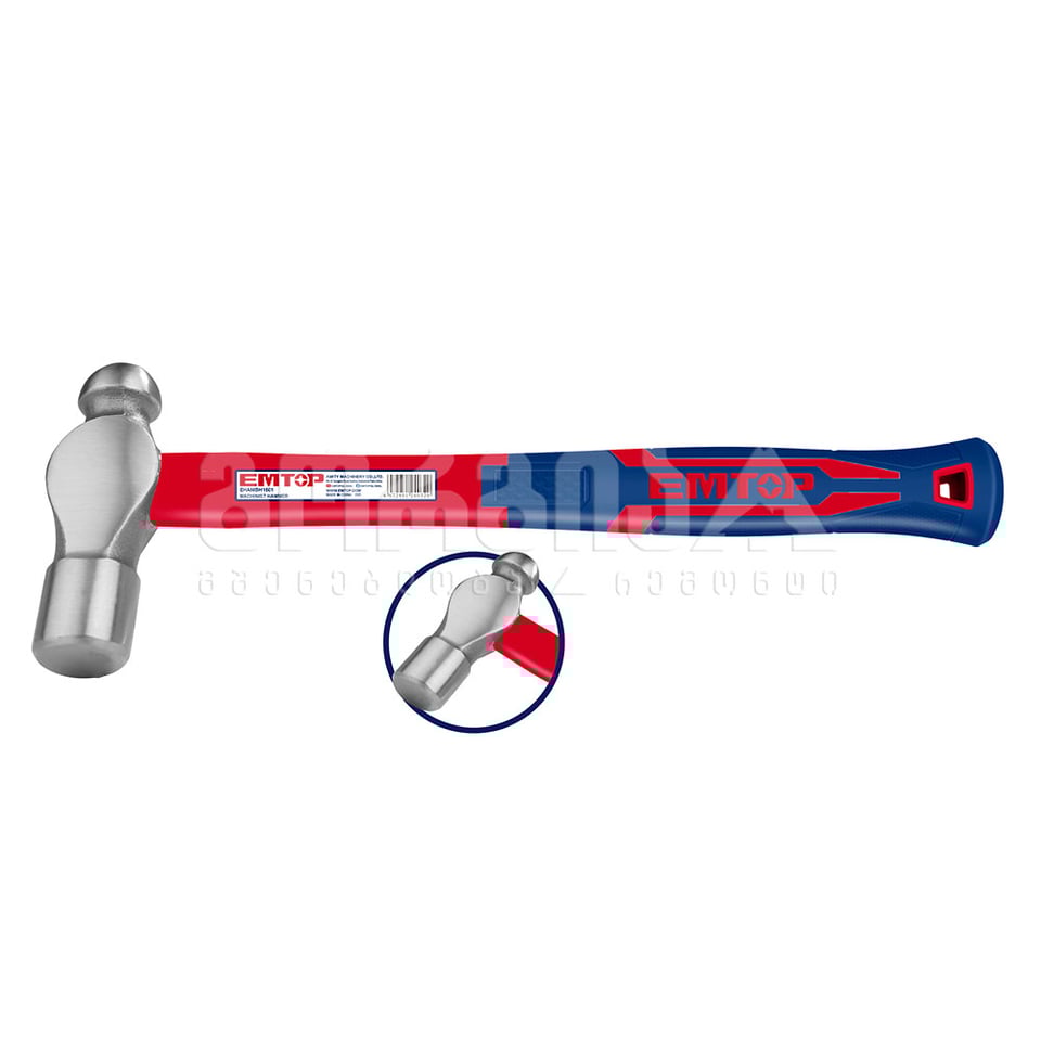 ჩაქუჩი (ball peen) 450გრ Emtop-EHAMBH1601