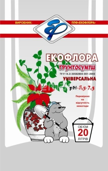 გრუნტი უნივერსალური Ekoflora 20 ლ