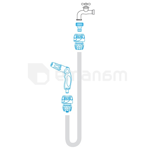პისტოლეტი სარწყავი, აქსესუარებით GF GF80006925