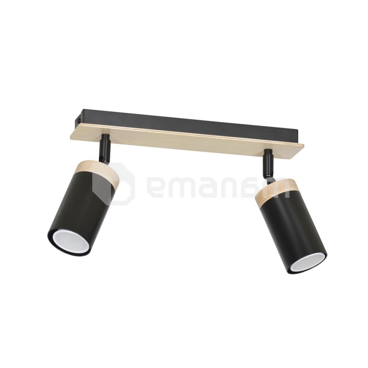 სპოტი 2 EMIBIG ELBA შავი GU10 2x MAX 30W