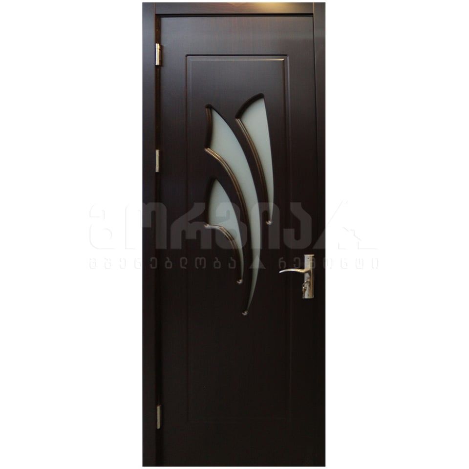 კარი მდფ MQ03 Black walnut 7-5 2200x820x100 (მინით)