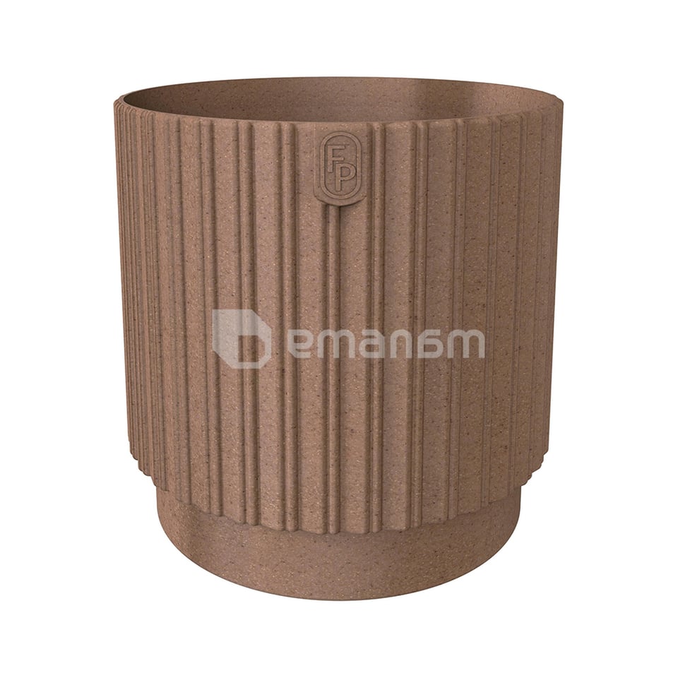 ქოთანი ყვავილის FORM-PLASTIC Mika Cyli Petit 26 Eco Wood natural wood