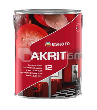 საღებავი ცვეთმდგრადი Eskaro Akrit 12 2.85 ლ