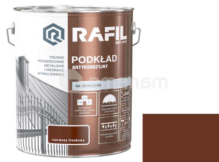 გრუნტი ანტიკოროზიული Sniezka Rafil წითელი 0.75 ლ