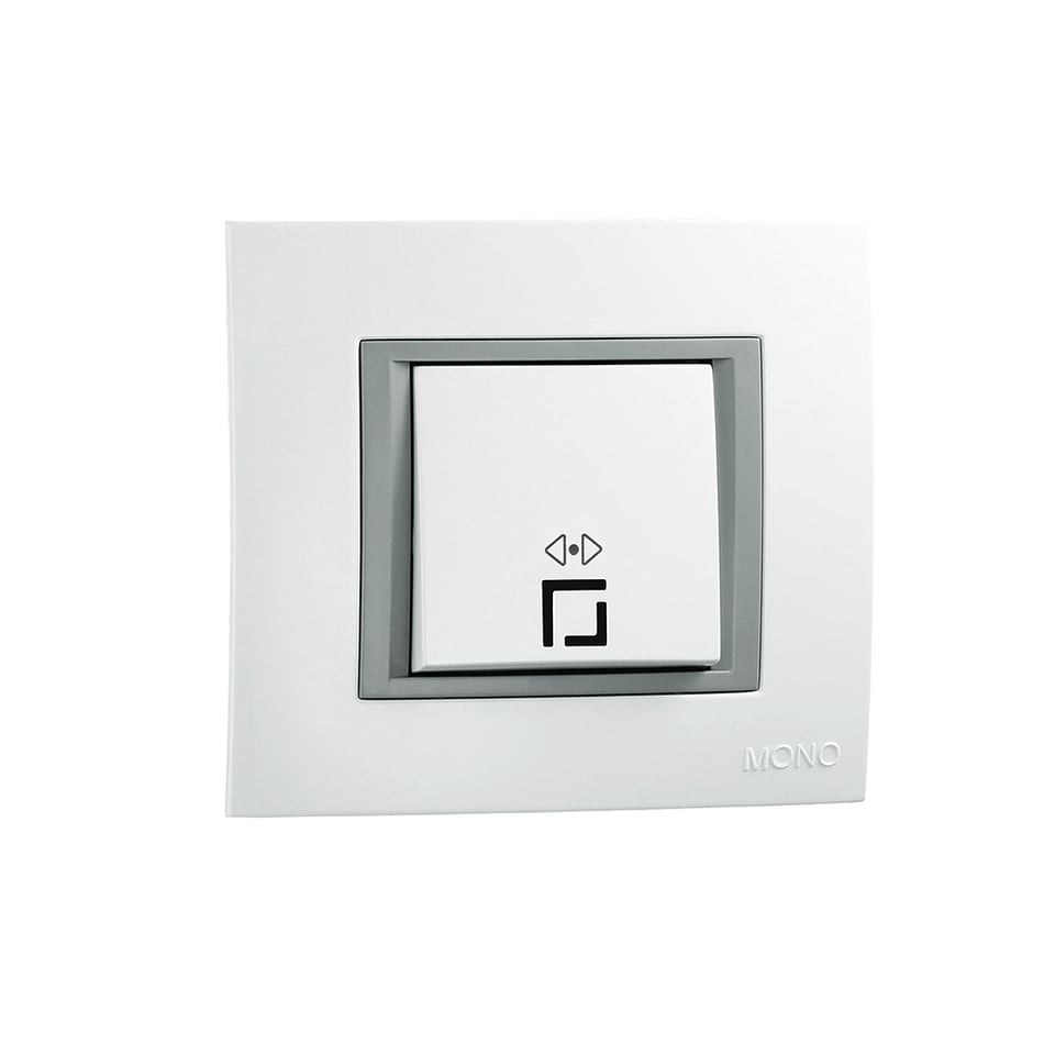ჩამრთველი რევერსი შუალედური MONTE white - 105-010101-112