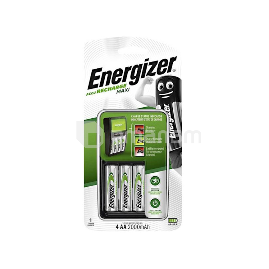 დამტენი Energizer AA 4ც 2000mAh Maxi