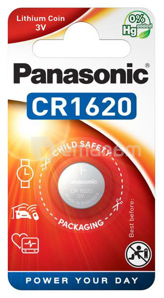 ლითიუმის ელემენტი Panasonic CR1620
