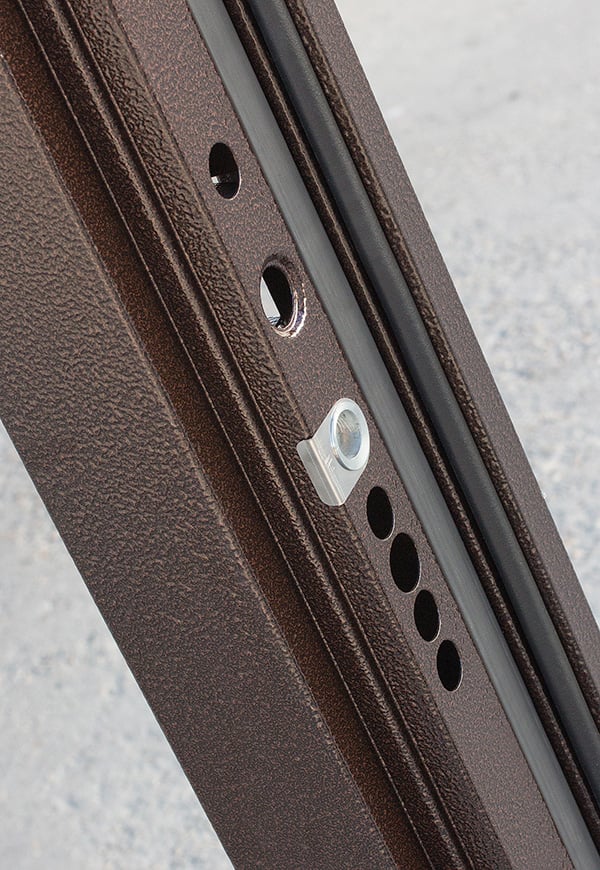 ლითონი კარი FL-4 2200*960 ვერცხლი მეტალი/მდფ შიდა მარცხენა