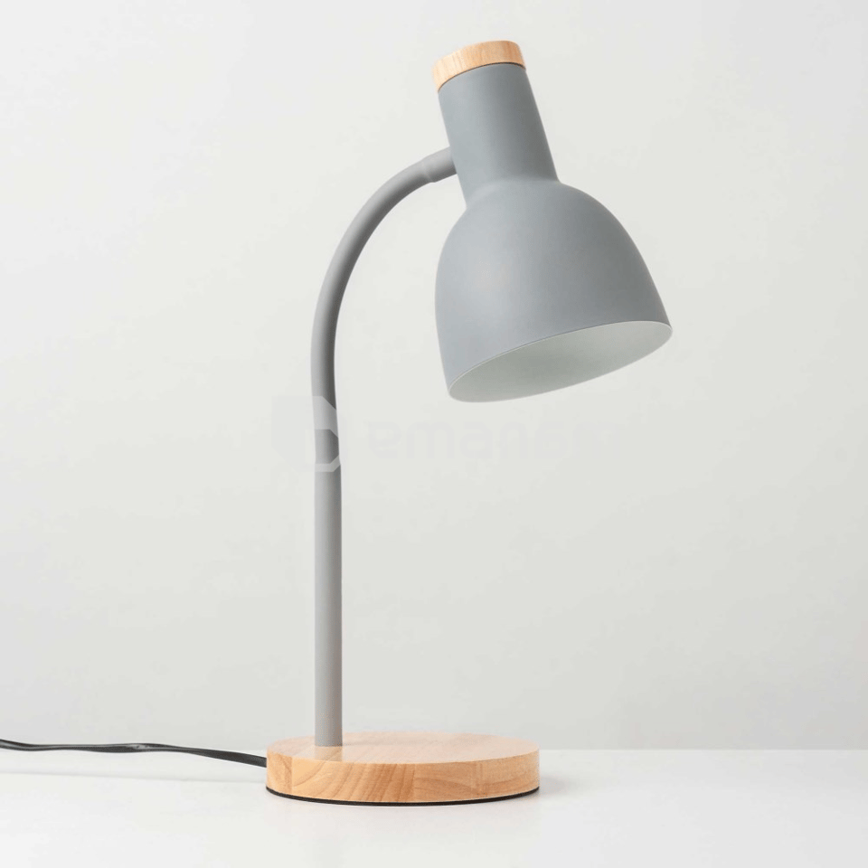 მაგიდის სანათი New Light 1 E27 ნაცრისფერი MMT0280J-12 1653/01/3674