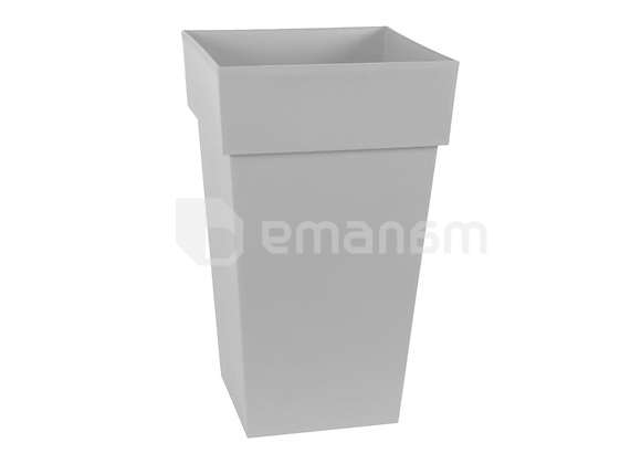 ქოთანი პლასტმასის EDA Plastiques POT TOSCANE CARRE 39 X 39 X 65სმ 62ლ