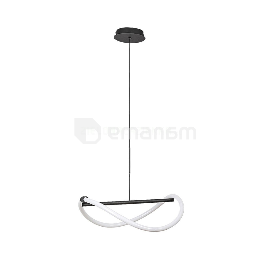 საკიდი Rabalux Serena LED 15W 4000K h1500 L450 შავი თეთრი