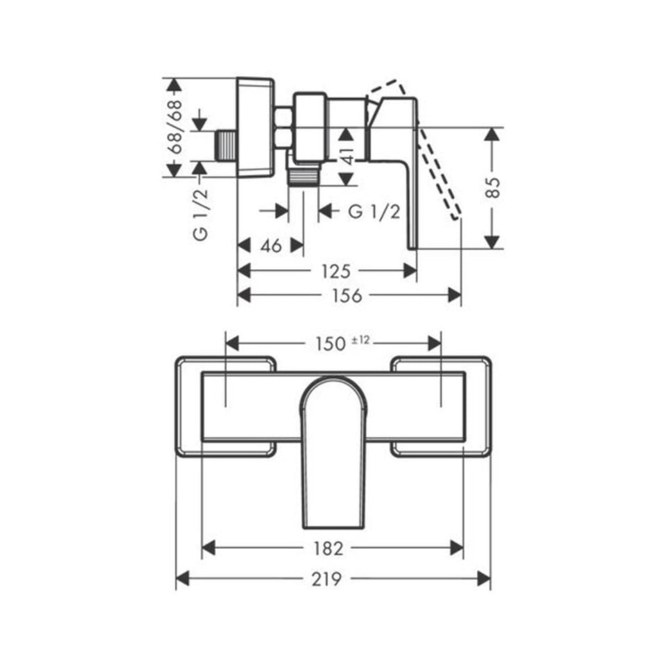 საშხაპე შემრევი Hansgrohe 71650000
