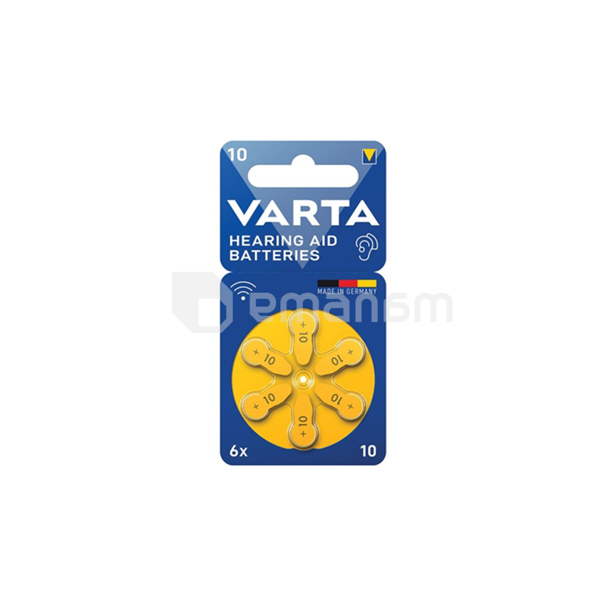 ყურის აპარატის ელემენტი VARTA 6ც 10 PR70