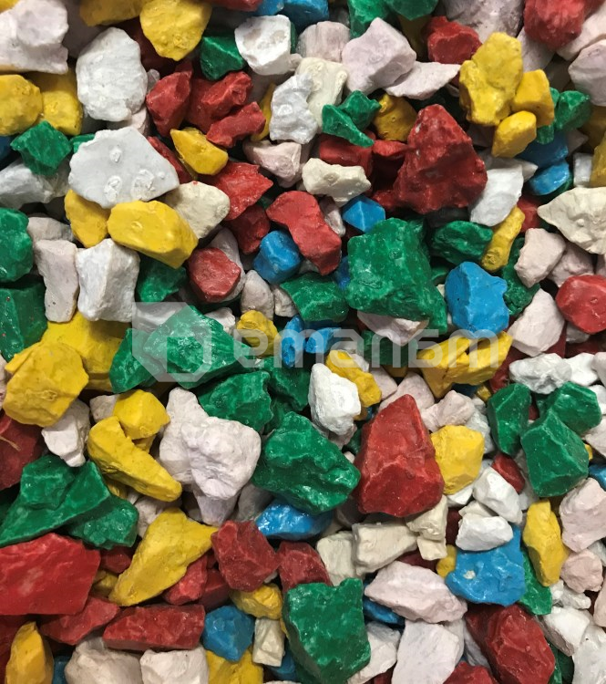 ქვა დეკორატიული შეღებილი შერეული Decor 8 კგ