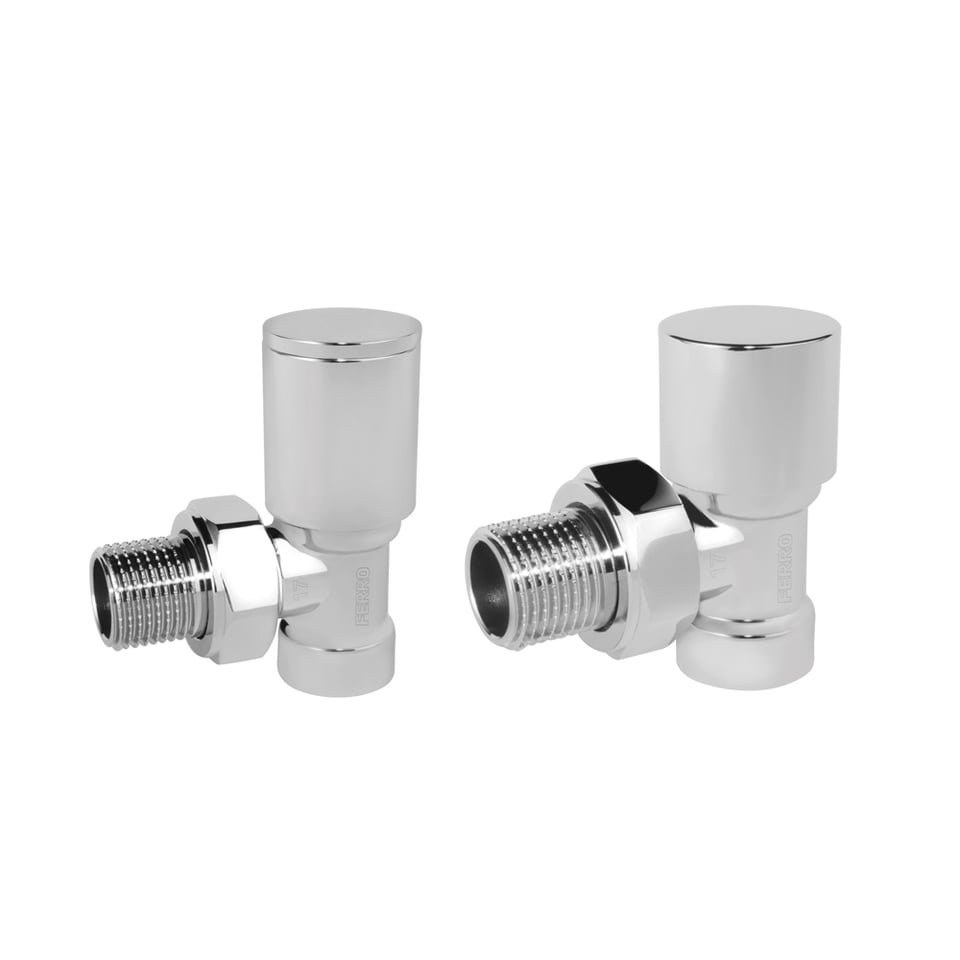 რადიატორის ვენტილის კომპლექტი 1/2 პირდაპირი Chrome ZGB31CR F