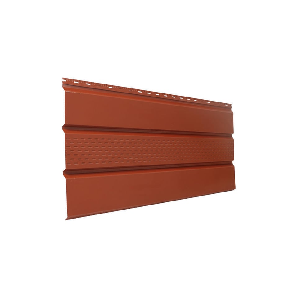 84-იანი ფერადი თუნუქის საიდინგი 0.45X345 პრიალა RAL 8004 NOVA