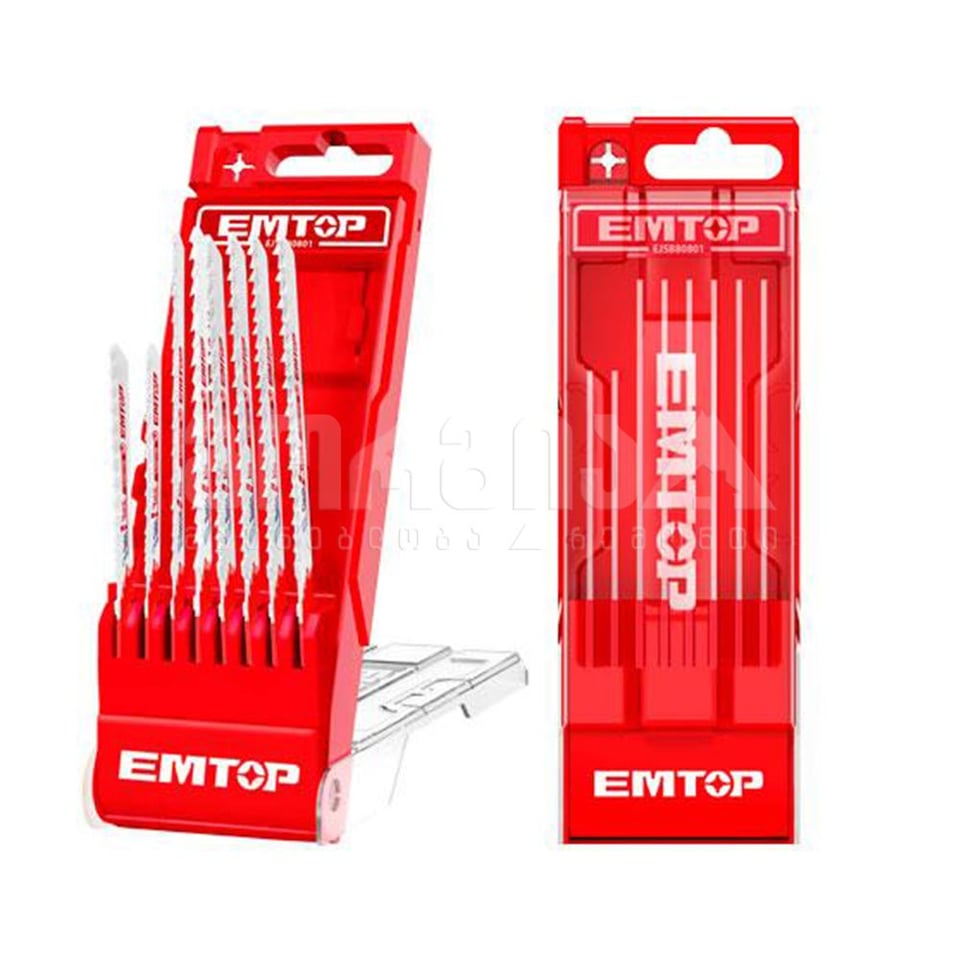 ბეწვახერხის პირები მეტალი, ხე, ალუმინი 8ც Emtop-EJSB80801