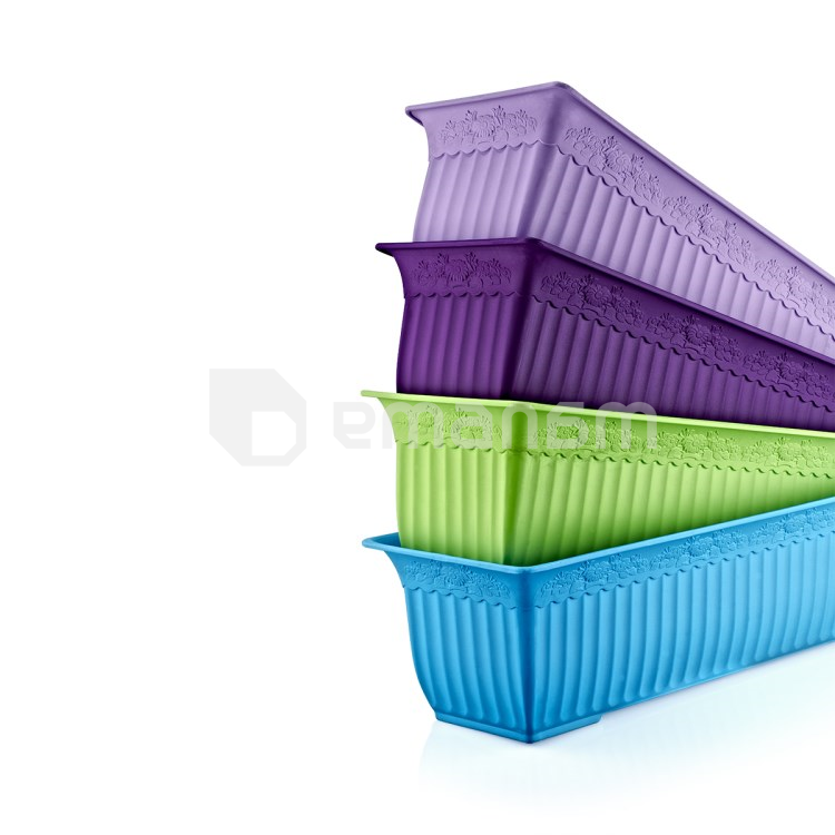 პლასტმასის ქოთანი ყვავილებისთვის Irak Plastik Balcony AB-200 13 ლ