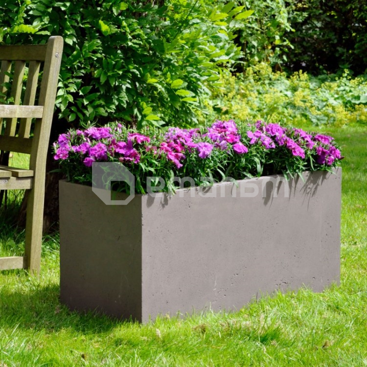 ქოთანი კერამიკული Mega Collections Clayfibre Bigular Taupe 80x40x40სმ 128ლ