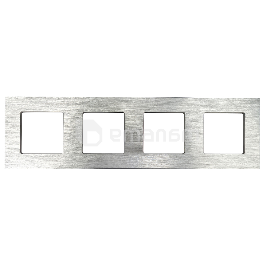 ჩარჩო Smart Home Deluxe 4 ალუმინის ვერცხლისფერი