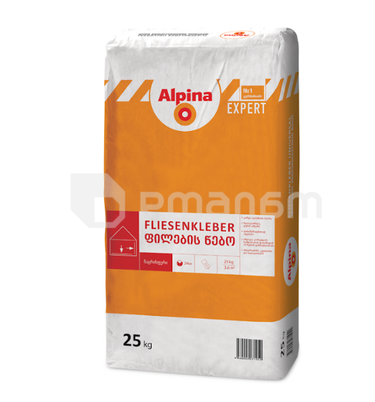 წებო ფილის Alpina Fliesenkleber 25 კგ