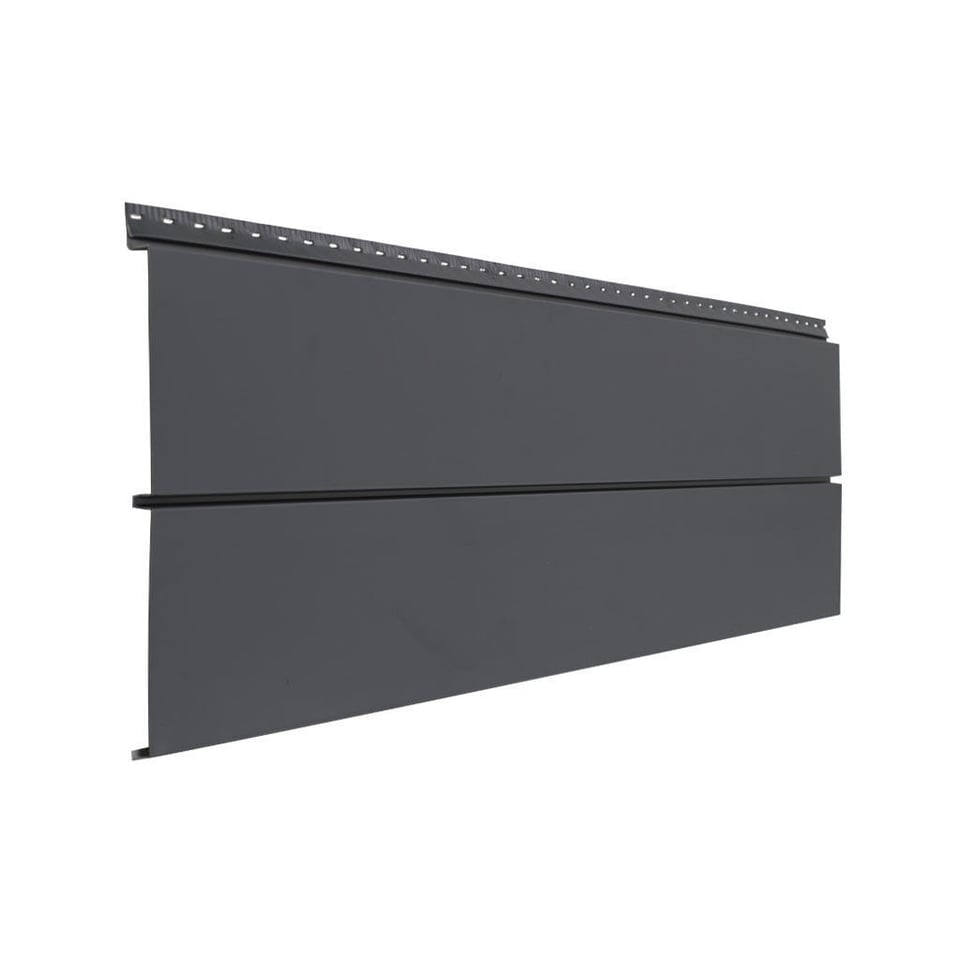 154-იანი ფერადი თუნუქის საიდინგი 0.50X340 პრიალა RAL 7024 NOVA