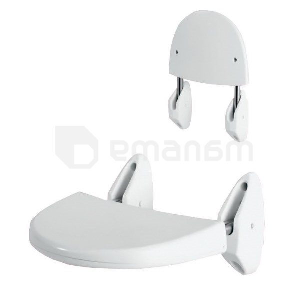დასაჯდომი აბაზანის P.NOVA  BATHTUB SEAT WALL MOUNTED,WHITE